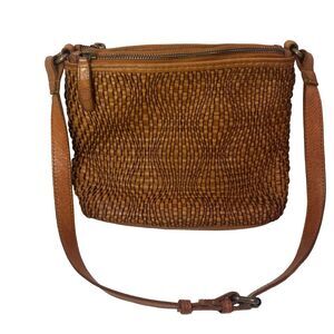 Vintage VILENCA HOLLAND cognac brown Leather bag